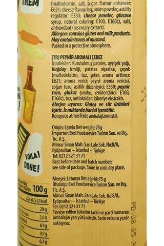 Long Chips Peynirli Cips 75 Gr