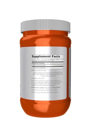 Now Foods Sports Micronized Creatine Monohydrate 500 Gram - 119 S