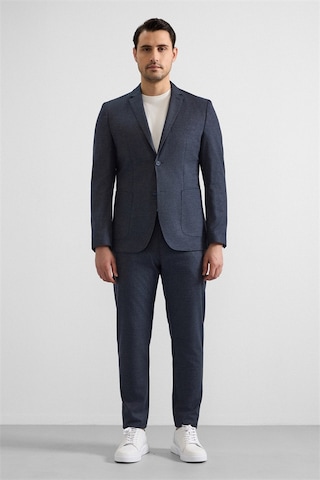 Süvari Lacivert Slim Mono Yaka Düz Torba Cep 6 Drop Takım Elbise Tk1006900386-m09 Lacivert