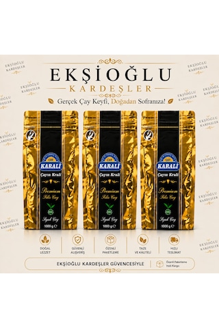 Karali Premium Filiz Siyah Çay 3 Kg 3 X 1 Kg