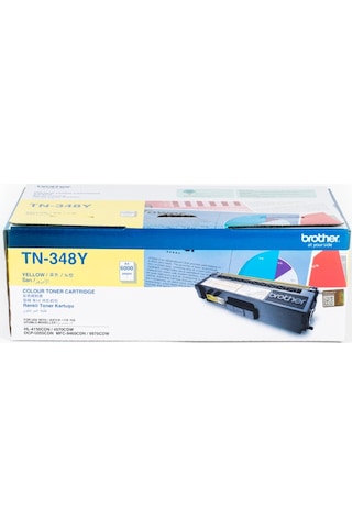 Brother Tn-348Y Sarı Toner (6000 Sayfa)