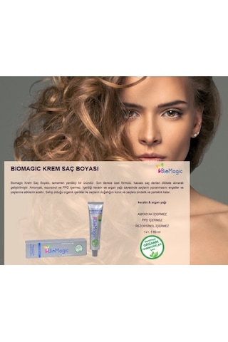 Biomagic Organik Sertifikalı Saç Boyası 60 Ml+Oksidan 90 Ml (329789424)