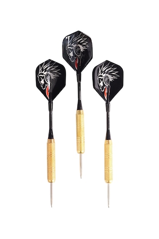Delta 18 Gr. Dart Oku 3 Lü Set - Çelik Uç + Pirinç Gövde + Renkli Kanat - Dart Oku Seti