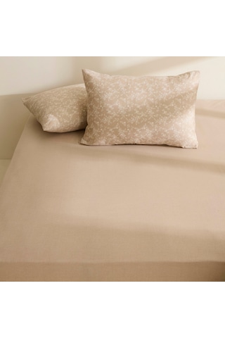 Sarah Anderson Alesia Tek Kişilik Çarşaf Takımı Bej Bej