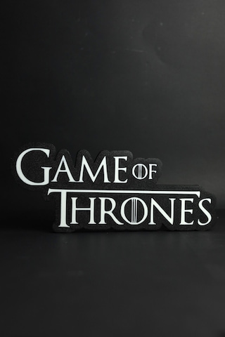 Game Of Thrones - 3 Boyutlu Tabela - 25cm X 10.5cm X 1.5cm