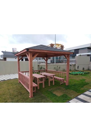 Şen Mobilya Bahçe Pergolası Çardak P076 Maun