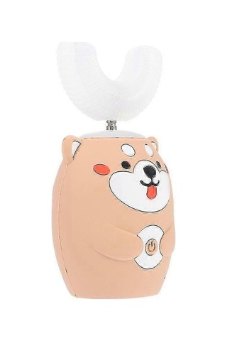 10x4.5cm Sarı Diş Fırçaları 1 Adet Çocuk Ağız Temizleme Fırçası U Şeklinde Elektrikli Diş Fırçası Çocuk Diş