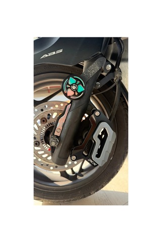 Honda Pcx Gri Renk Abs Sensör Koruyucu, Kaliper Koruyucu, Reflektör Üçlü Set