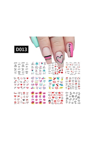 Su Transferli Nail Art Sticker D013 53012-1