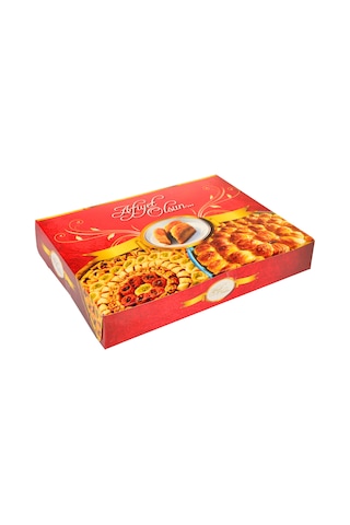 Miyo Ambalaj Baklava Kutusu Metalizeli Krome 2 KG 100'lü 26 x 33 x 4 CM