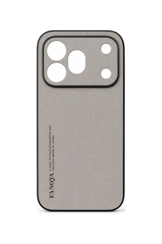 Microcase Honor 600 5g İle Uyumlu Luxury Leather Series Deri Desenli Plastik Koruma Kılıf - Al8125 Gri
