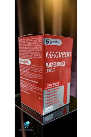 Genveon Magveon Magnesium 5x Complex 60 Tablet Magnezyum, Vitamin B6 Ve Vitamin D3 İçeren Takviye Edici