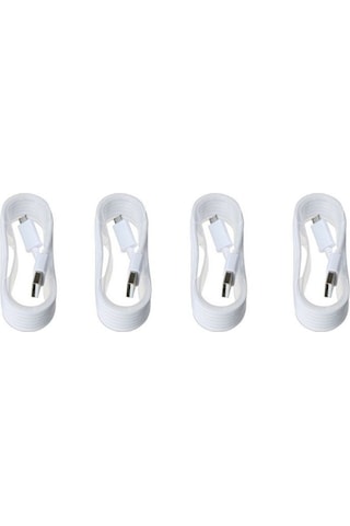 Pdateknoloji Micro Usb Data Ve Şarj Kablosu 4 Adet 1,5 M Beyaz