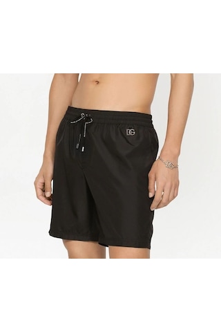 Dolce & Gabbana Dolce&Gabbana Mini Logo Tag Swim Shorts M4E27TFUSFW