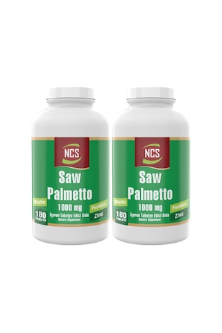 Saw Palmetto 1000 MG 2 Kutu 360 Tablet Çinko Complex