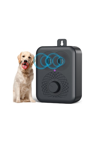 Geeroyoo Siyah Abs Ultrasonik Köpek Kovucu, 32ft Mesafe, 15khz-30khz Frekans, 1200mah Pil, Taşınabilir Tasarım