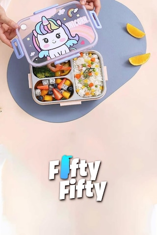 Vagonlife Lunch Box 750 Ml Sızdırmaz,karışmaz Üç Bölmeli Yeni Nesil Sefer Tası-fflbox50555 Pudra