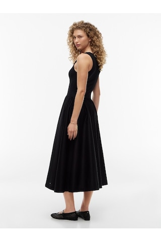 Tommy Hilfiger 5x2 Rıb Mıx Medıa Dress Kadın Siyah Elbise - Ww0ww49939