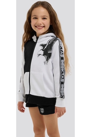 Beşiktaş Kartal Baskılı Kapüşonlu Çocuk Sweat Kutulu 001