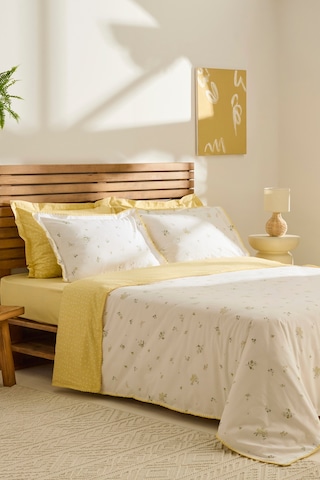 Kaşmir Home Mario Çift Kişilik Nevresim Takımı Sarı Sarı