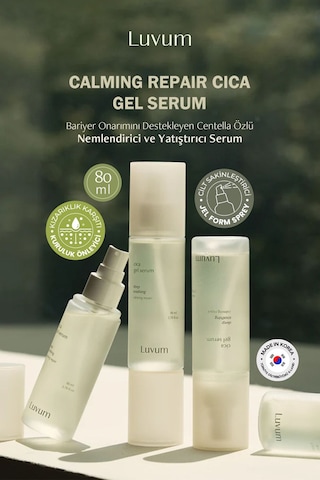 Luvum Bariyer Onarımı Destekleyen Centella Özlü Nemlendirici, Yatıştırıcı Luvum Calming Repair Serum 80 ML