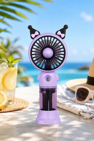 Glr K01 Taşınabilir Sulu El Fanı, Mini Buharlı Vantilatör, Type-c Şarjlı Seyahat Fanı