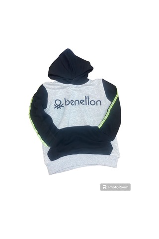 Benetton Çocuk Sweat Siyah Siyah
