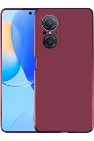 Huawei Nova 9 Se Kılıf Esnek Yapılı İnce Slim Silikon Kapak Ryc/premier Bordo