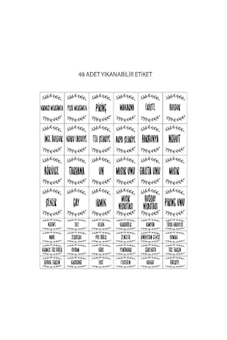 Meleni Home 12'li Etiketli Büyük Boy Baharatlık Seti - Kapaklı Kare Baharat Takımı Saklama Kabı 12x1100 Ml