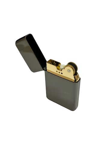 Koyu Füme Benzinli Metal Çakmak 109427
