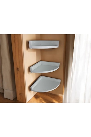 3'lü Üçgen Köşe Raf 31 X 26 X 23 Çok Renkli