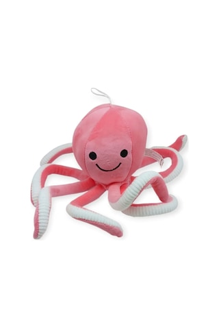 Sevimli Ahtapot Peluş Oyuncak 30 Cm Pembe