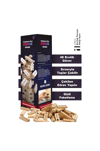 Rekze Erotik Denge Oyunu - 120ml Çilekli Ve Naturel Masaj Yağı Seti No:2