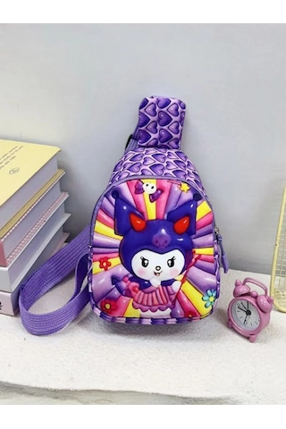 Kuromi Kız Çocuk Çapraz Askılı Çanta Kurum 418883813 Violet