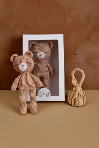 E&f Store Amigurumi Oyuncak - Krem Ayıcık