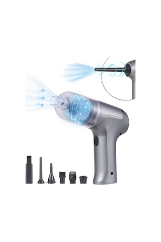 Yifomall 13000pa Güçlü Emiş Ve Üfleme Özellikli Kablosuz El Tipi Elektrikli Süpürge, 120w Taşınabilir Şarjlı Araç Ve Ev Kullanımı İçin