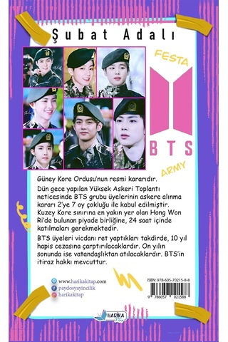 BTS Askerde - Şubat Adalı - Harika Kitap