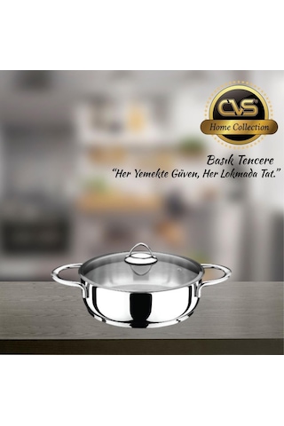 Cvs Dn 20043 Elit Platin Kulp 24 Cm Basık Tencere Metal