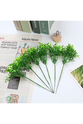 Geeksen Plastik Yapay Bitki - Turuncu Renk, 10 Adet, 24cm, Gerçekçi Görünüm, Renk Tutucu, Ev Ofis Dekorasyonu