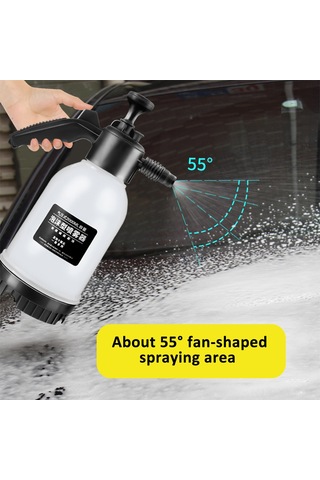 Yaleker Bahçe Ve Ev Bitkileri İçin 2000ml Çok Amaçlı Sprey Şişe - 2 Nozullu Bakır - Siyah