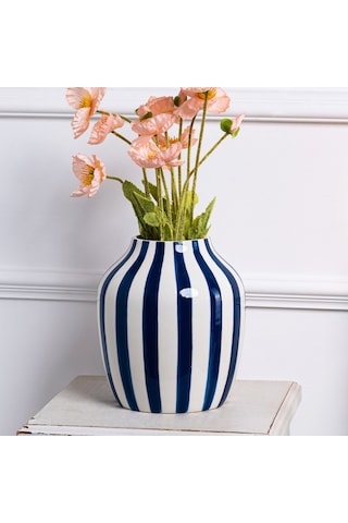 Karaca Home Bevel Dekoratif Vazo Lacivert 300.23.01.0365