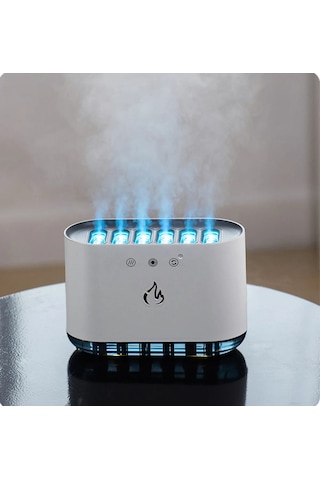 900 Ml Ultrasonik Hava Nemlendirici Buhar Makinesi Ve Aroma Difüzörü 6 Spray Rgb Modlu Sese Duyarlı