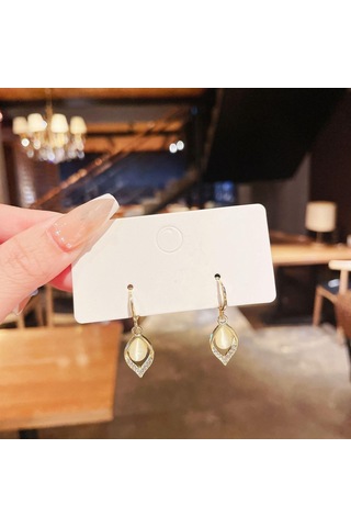 Beyaz Yeni Kadın Modası Geometrik Küpeler, Mizaç Çerçeveleri, Kızlar İçin Hediye Küpeler Beyaz