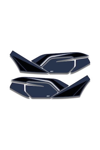 Gp Kompozit Honda Pcx 125 / 150 2021-2024 Uyumlu Yan Alt Ayak Pad Mavi