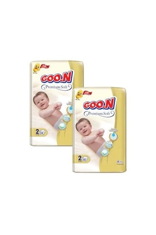 Goon Premium Soft Bebek Bezi 2 Numara 2 x 58 Adet 2'li