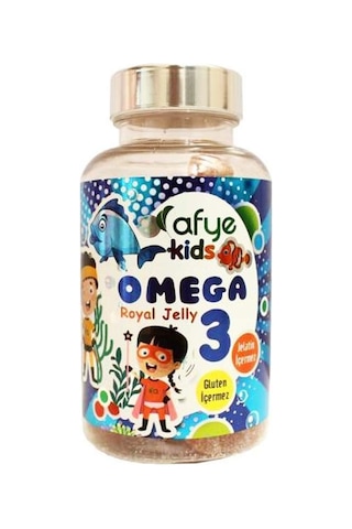 Afye Kids Güçlendirilmiş Şeker Omega-3 Arı Sütü 50 Ayıcık