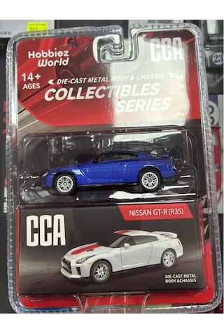Cca Collectibles Series Nissan Gtr R35 Mavi 1/64 Model Araba