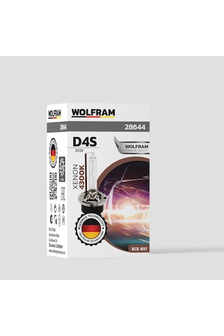 D4s Xenon Ampul Standart Işık Ultraviolet 12v 35w - Wolfram 28644