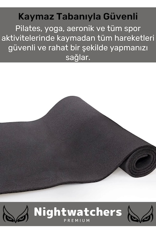Özel Konfor Modeli Çift Taraflı Kaymaz Silinebilir Yoga Meditasyon Minderi 6,5mm Mat Çok Renkli