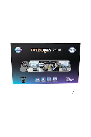 Navimex Dvr-414 Tam Profesyonel Wıfı Gece Goruslu 3 Kameralı Aynalık Kayıt Cıhazı 9"